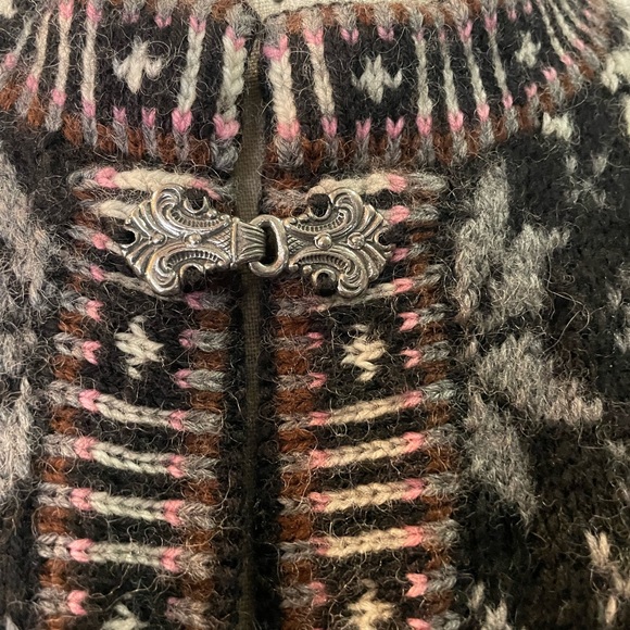 Women’s Dale of Norway Black and Gray Patterned Sweater - Picture 2 of 8